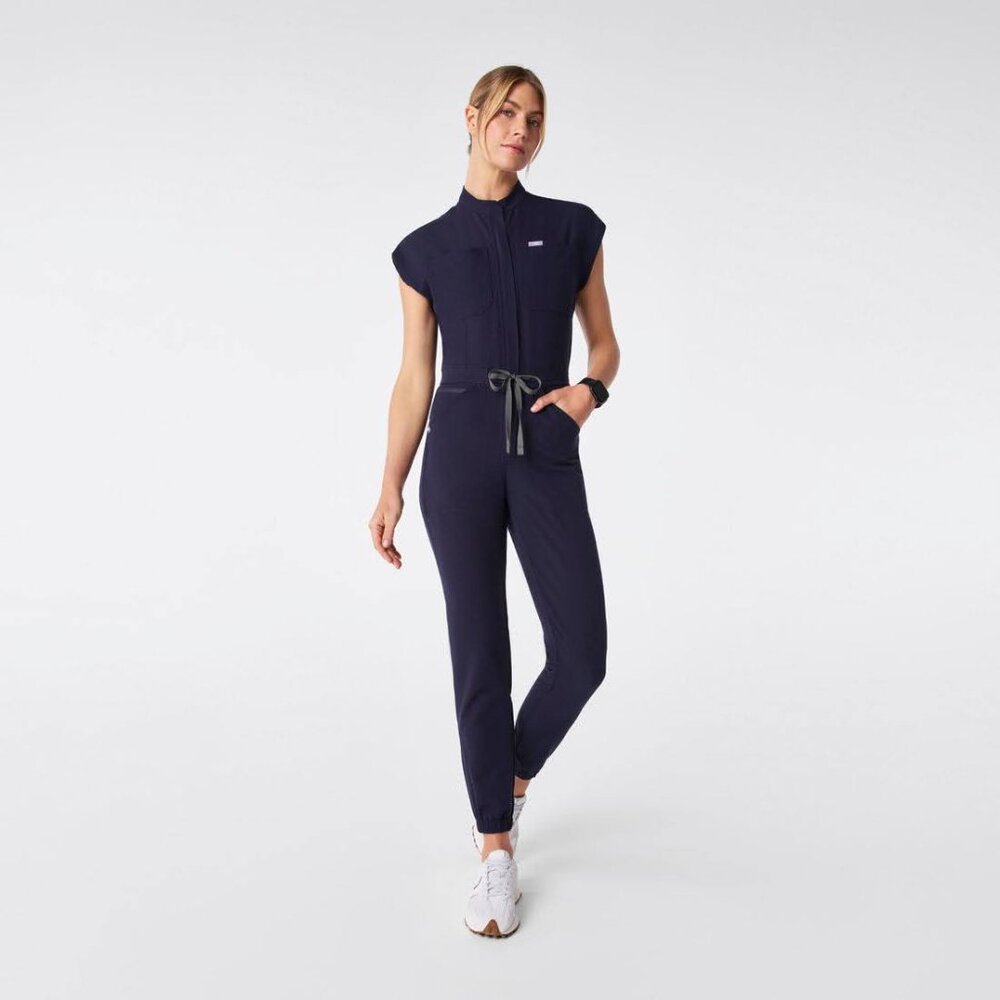 FIGS Women's Rafaela Cargo Jogger Scrub Jumpsuit